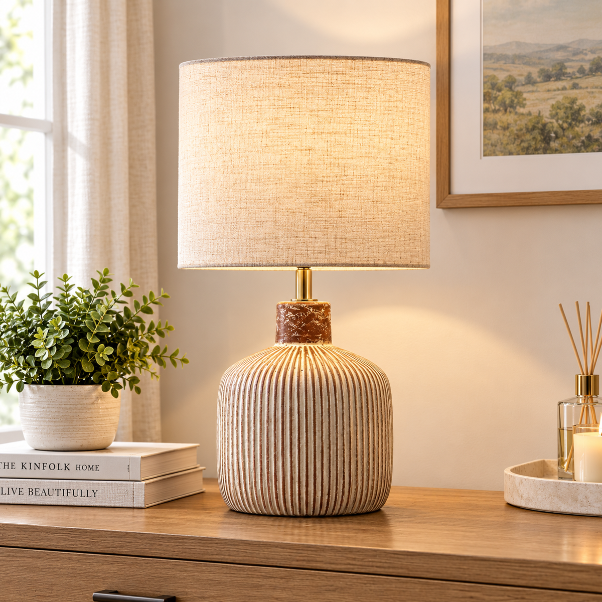 Cleofe Ceramic Table Lamp
