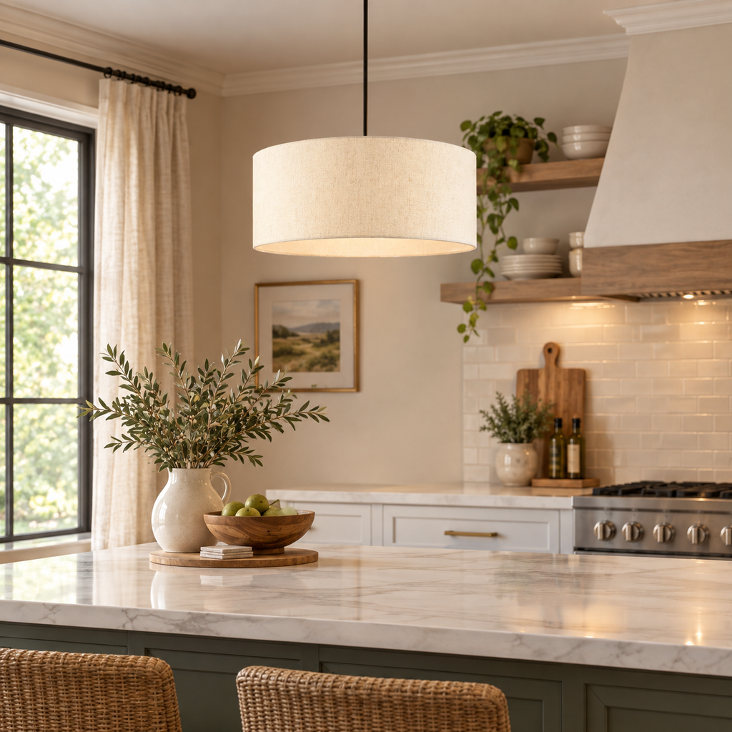 Dimmable Drum Pendant